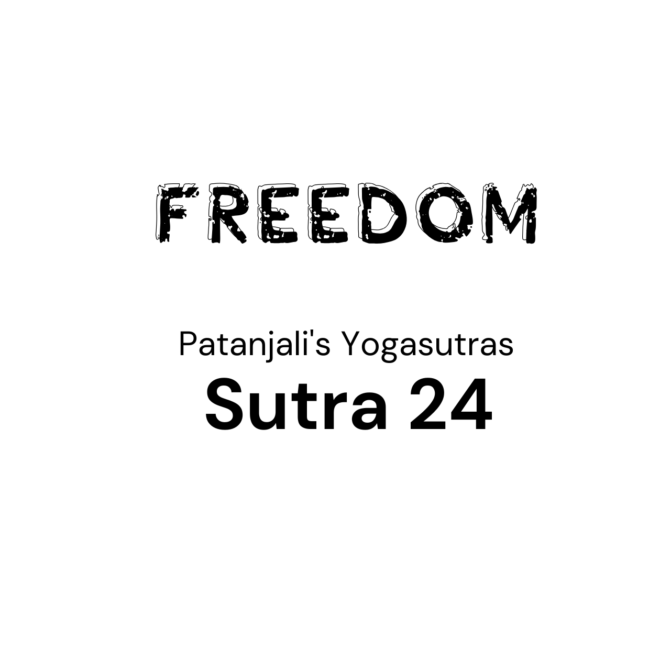 Sutra 24 from Patanjali’s Yogasutras
